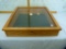 Wood & plexiglass display case, angled top