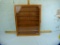 Wood & plexiglass display case, 6 shelf inserts, SHIPPING$$