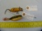 2 Heddon Fishing lures: Weedless Widow & Meadow Mouse, 2x$