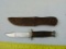 Marbles USA knife w/sheath & leather wrapped handles