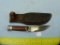 Marble's USA knife w/HH Heiser tooled leather sheath