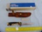 Schrade USA 153UH Super-Sharp knife w/leather sheath & box