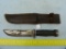Cattaraugus 225Q knife w/leather sheath