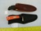 2 Knives w/sheaths: Schrade & Kodi-Caper, 2x$