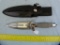 Gil Hibben UC453 double shadow knife w/leather sheath