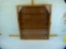 Wood & plexiglass display case, 4 shelf inserts, SHIPPING$$