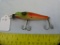 Fishing lure: Creek Chub glass eye Pikie in Fire Plug color
