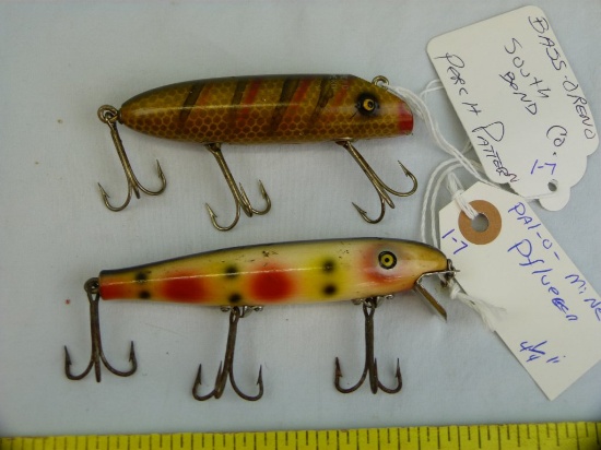 2 Fishing lures: Pflueger & South Bend, 2x$