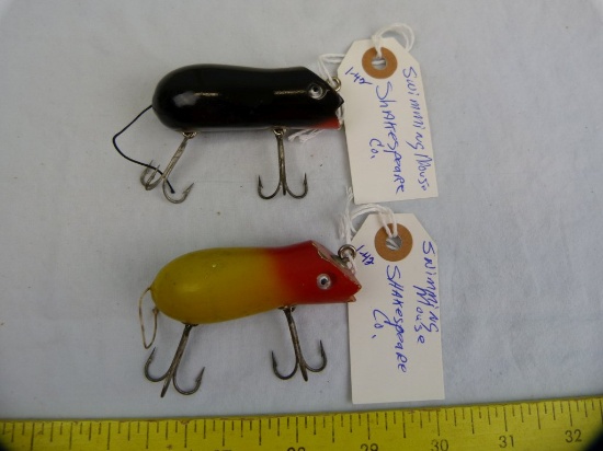 2 Shakespeare Swimming Mouse fishing lures, 2x$