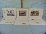 3 Maynard Reece signed prints with stamp(s)