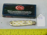 Case XX USA yellow mini trapper knife, 3207, w/box