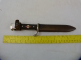 German Hitler Youth knife w/metal & leather sheath