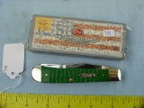 Case XX USA 6254 green trapper knife w/box