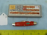 Case XX USA 63090 stockman knife w/box, red