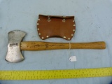 Marble's double bit Hunters Axe No. 9DB w/leather sheath