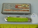 Case XX USA lime smooth bone trapper knife w/box