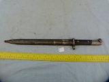 Bayonet with metal sheath, stamped 945 & 2375