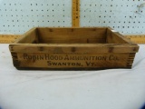 Robin Hood wooden ammo box, dovetailed