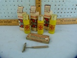 4 Winchester items: safety razor & 3 Good Shot! after shave