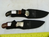 2 Winchester hunting knives, 2007 & 2008, 2x$