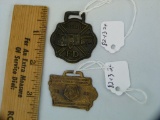 2 Watch fobs: Volunteer F.D., & 1922 Iowa, 2x$
