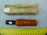 PS Olt 200 hard rubber/wood duck call w/box & papers
