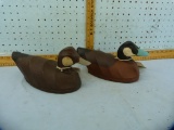 2 Rudy Duck decoys, canvas over wire, 2x$
