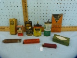 10 Items: includes 3 oil tins & gun lubricating/cleaning supplies