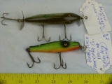 2 Creek Chub fishing lures, 2x$
