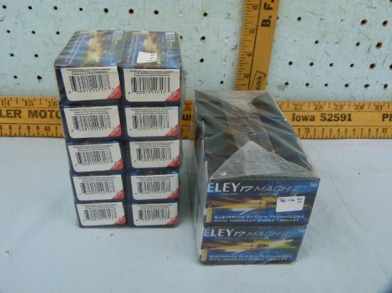 Ammo: 20 boxes/50 Eley 17 Mach 2, 20x$