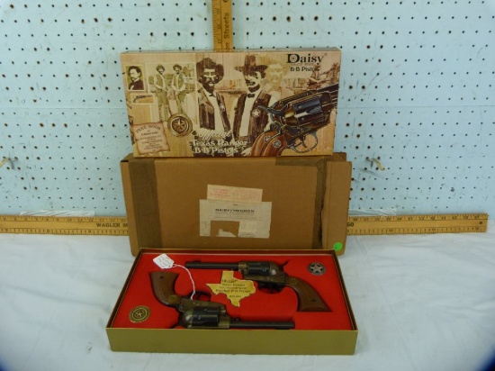 Daisy Official Texas Ranger Comm. matched BB Pistol set of 2