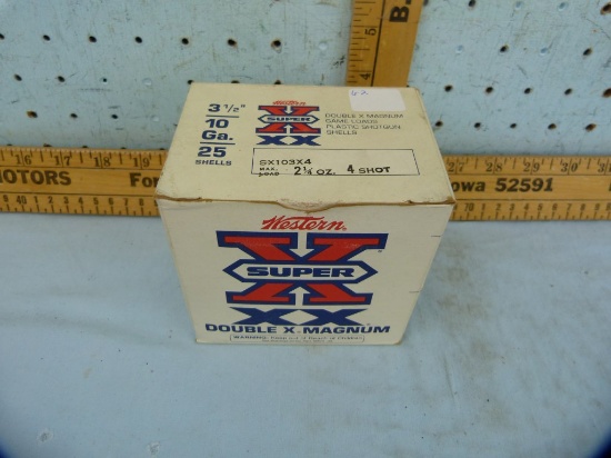 Ammo: box/25 Western Super X 10 Ga Dbl X Magnum, 3-1/2"