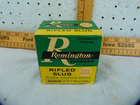 Ammo: box/25 Remington 20 ga, 2-3/4" rifled slugs