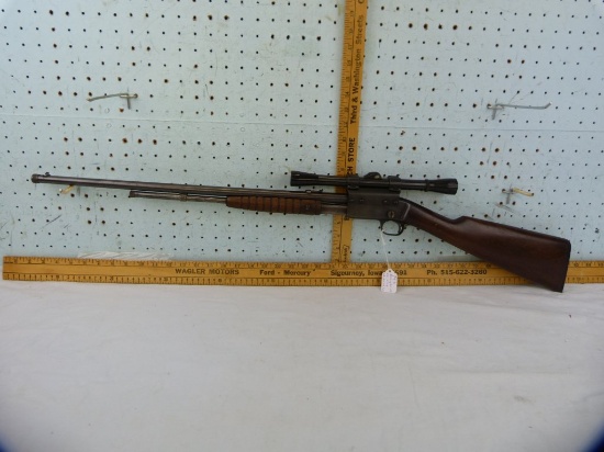 Remington 12 Pump Rifle, .22 S-L-LR, SN: 799815