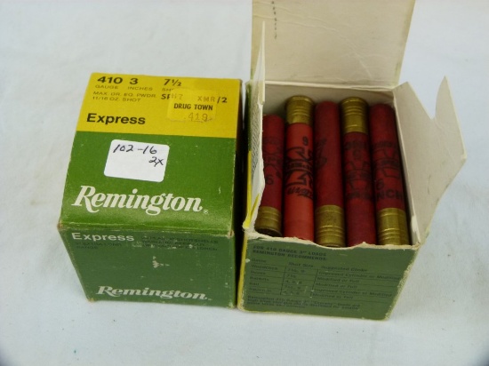 Ammo: 2 boxes/25 mixed .410, 2x$