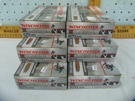 Ammo: 6 boxes/20 Winchester Super X .270 Win, 6x$