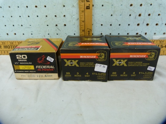 Ammo: 3 boxes/25 - 20 ga, 3x$