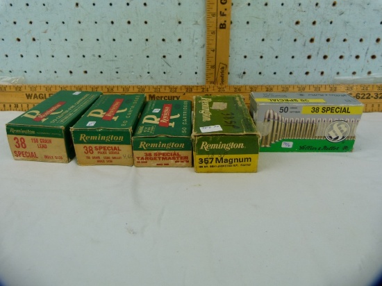 Ammo: 5 boxes/50, .38 Special, mixed makers 5x$