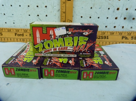 Ammo: 4 boxes/20 Hornady .223 Rem, 55 gr, 4x$