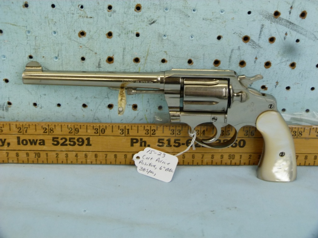 Colt Police Positive Revolver 38 Spl Sn 3369 Firearms Military Artifacts Firearms Pistols Revolvers Online Auctions Proxibid