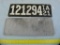 2 Metal Iowa license plates, 1915 & 1921; 15-7/8