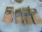 4 Metal pedal cars, not all complete, rusty & rough
