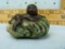 Black Memorabilia cast iron bank, baby on cabbage heads
