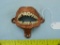 Teeth wall mount cast iron bottle opener, 2-1/2