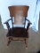 Veneered rocking chair with arms, 36