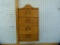 Wall mount wooden cabinet w/4 divided drawers