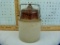 2-tone Crock canning jar w/lid & wire bail, 8-3/4