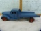 Buddy-L metal toy wind-up truck with flatbed, 20-3/4