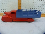 Metal toy stake truck, 14