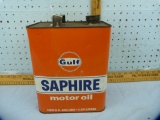 Gulf Saphire Motor Oil 2-gallon tin,